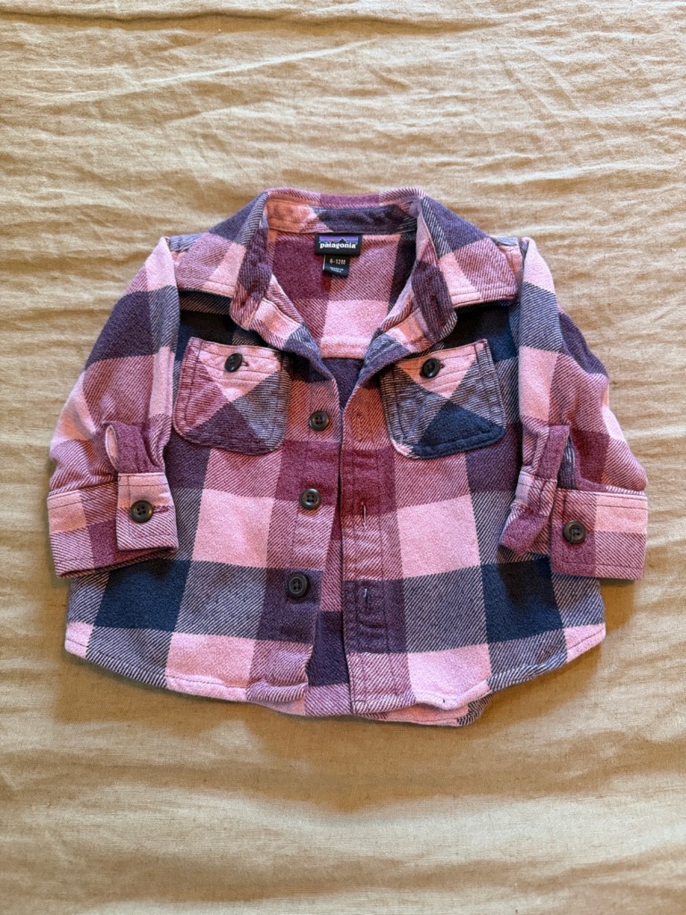 Patagonia Baby Flannel Sz 6-12months